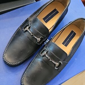 Giorgio Brutini Black Loafers with Horsebit Detail